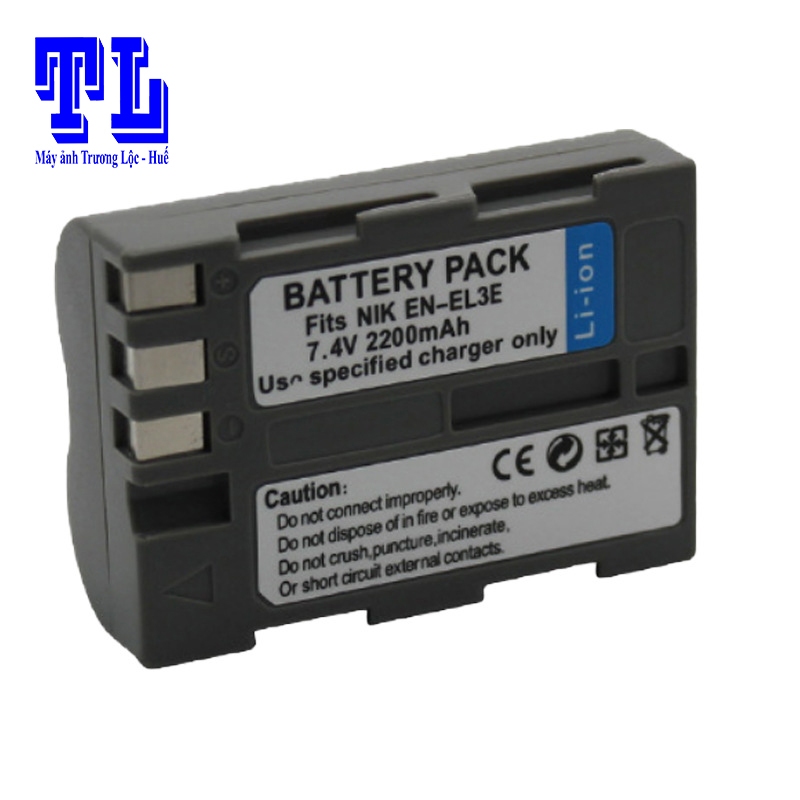 PIN máy ảnh NIKON EN-EL3E, DUNG LƯỢNG CAO cho máy Nikon D70/D50/D90/D80/D200/D300/D700