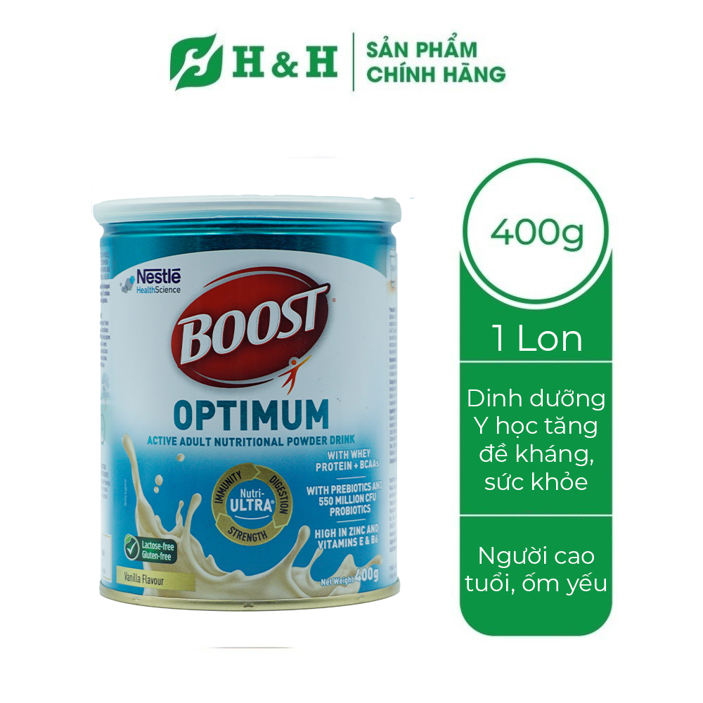[Mẫu mới 2024] Sữa Y học duy trì sức khoẻ, tăng cường đề kháng Boost Optimum (400g/800g)