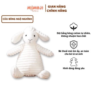 Búp bê cừu bông ngộ nghĩnh cho bé màu trắng, thú bông cho bé