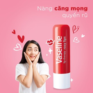 Son Dưỡng Môi Vaseline Dạng Thỏi Lip Therapy Stick Mềm Mịn Original và Hồng Xinh Rosy Lips