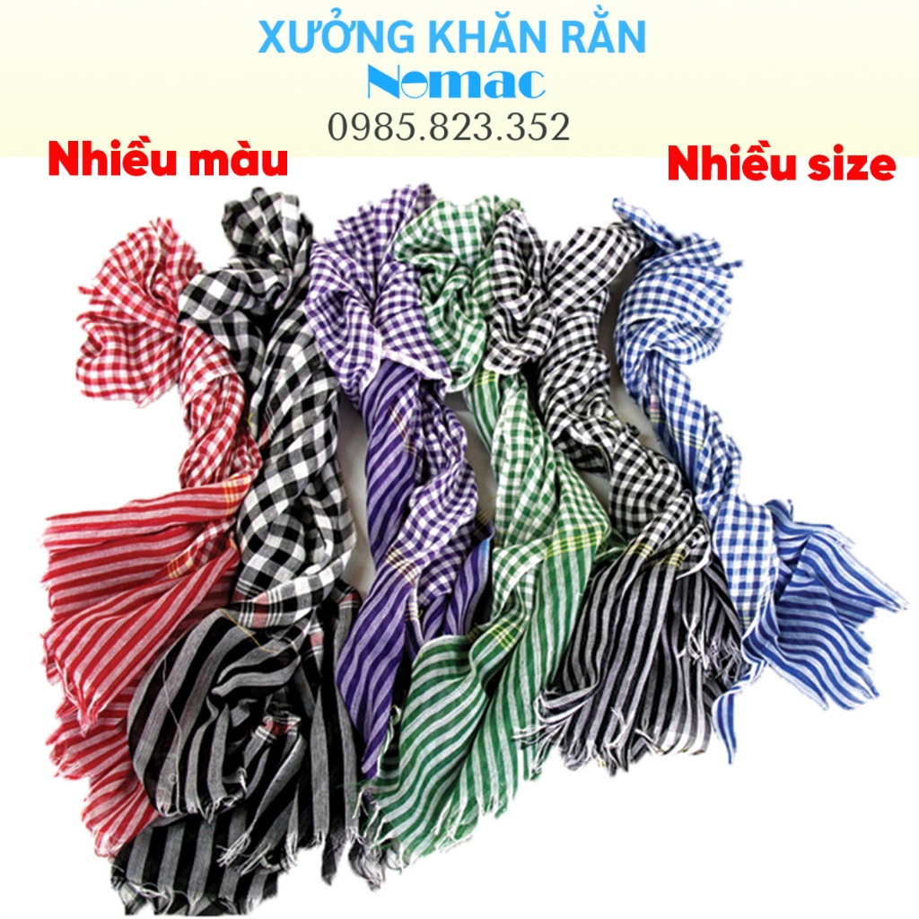 Khăn rằn Nam bộ truyền thống kích thước lớn nhiều size nhiều màu / Khăn đi phượt Nomac du lịch, tình nguyện / Album 17