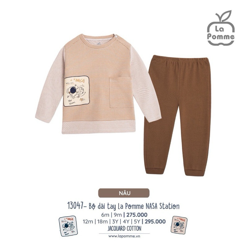 - Bộ nỉ LA POMME cho bé