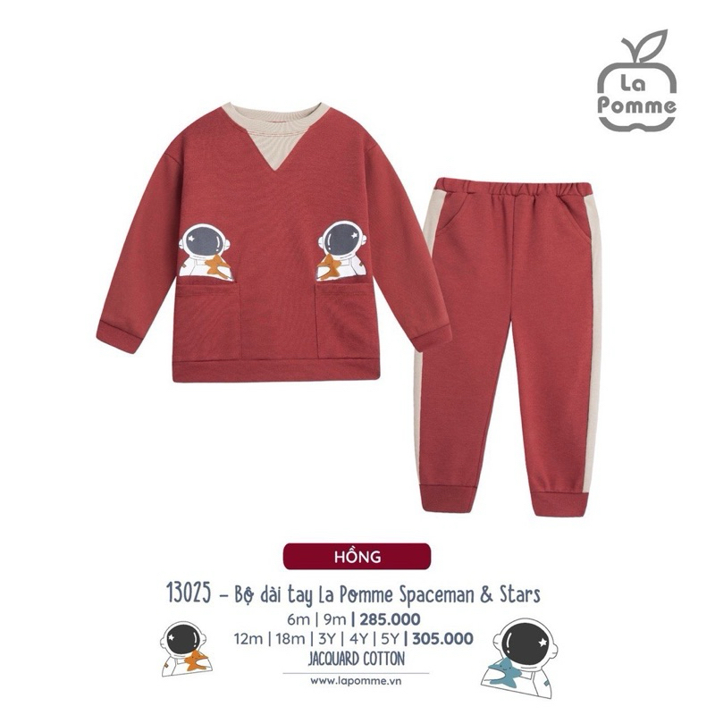 - Bộ nỉ LA POMME cho bé