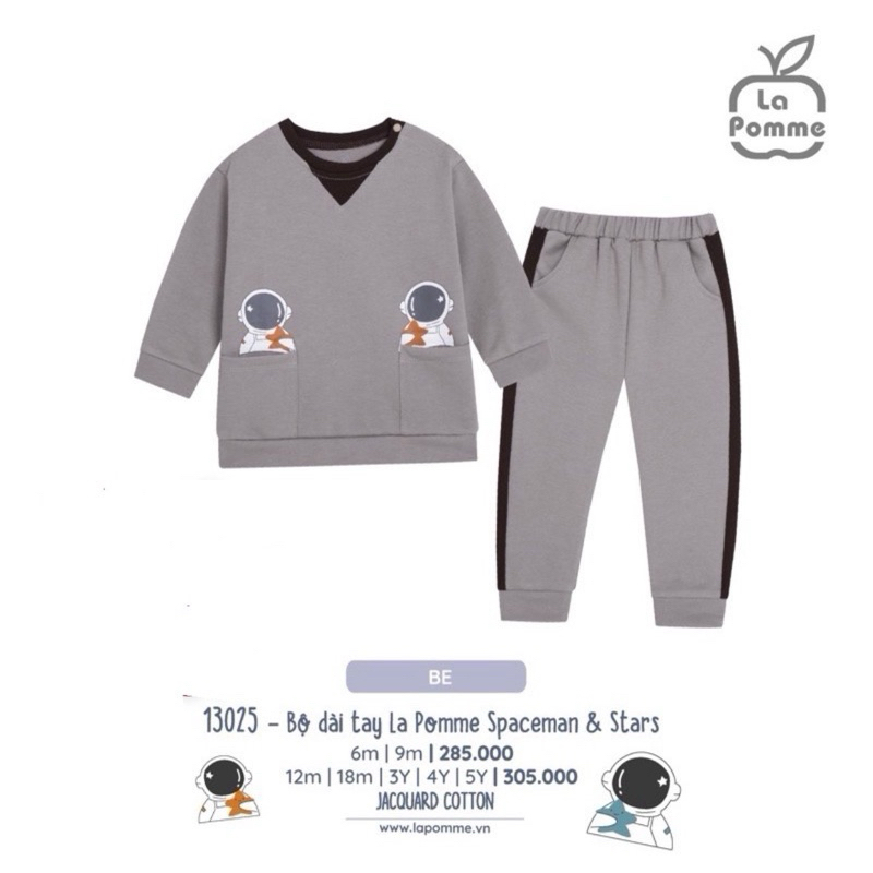 - Bộ nỉ LA POMME cho bé