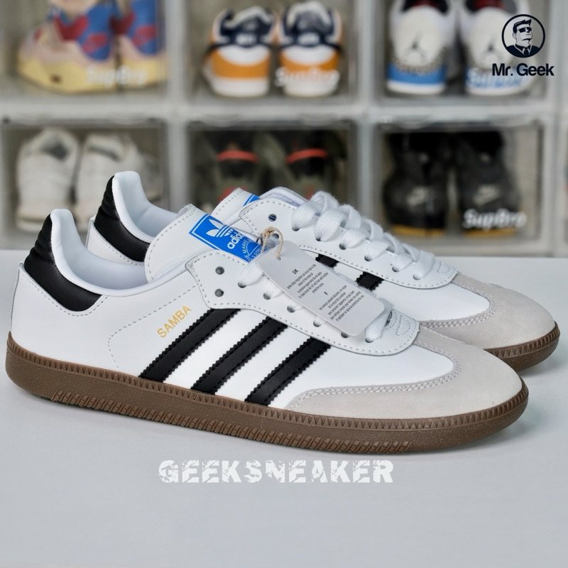 Giày AD Originals Samba OG Cloud White Core Black - B75806