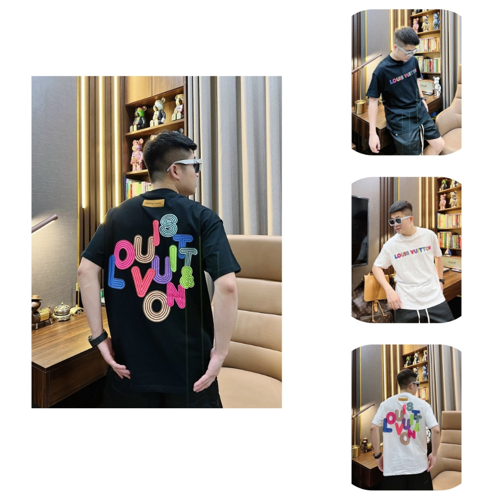 Áo thun LV phối màu form unisex trẻ trung năng động