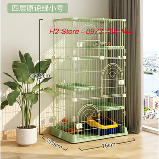 Chuồng quây thú cưng cao cấp gấp gọn sắt sơn tĩnh điện không gỉ 1-3 tầng lắp ghép đa năng thông minh.