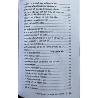 Sách Luật Nhân Quả - Đừng Để Thấy Mới Tin