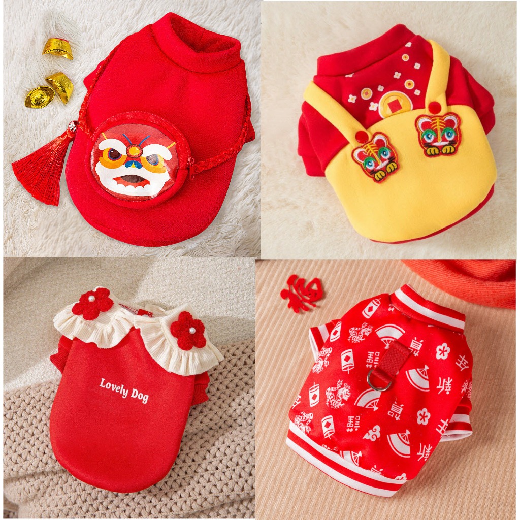 ÁO TẾT CHO CHÓ MÈO THÚ CƯNG NHIỀU MẪU