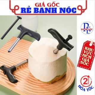 Dụng Cụ Khui Dừa Lấy Nước Bằng Tay Tiện Ích - Cây Đục Lỗ Trái Dừa Siêu Nhanh Inox Không Gỉ- Đồ Khui Dừa Cầm Tay Tiện Lợi