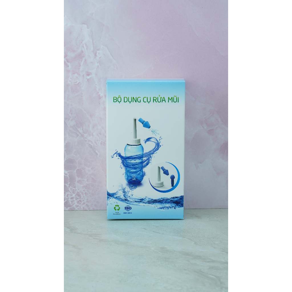 Bộ Dụng Cụ Rửa Mũi CareUp 300ml, Bình vệ sinh mũi cho bé và người lớn