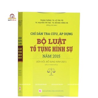 Sách - Chỉ dẫn tra cứu áp dụng Bộ luật tố tụng hình sự năm 2015