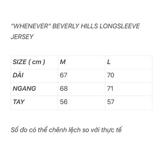 "WHENEVER" BEVERLY HILLS LONGSLEEVE JERSEY/ BLACK