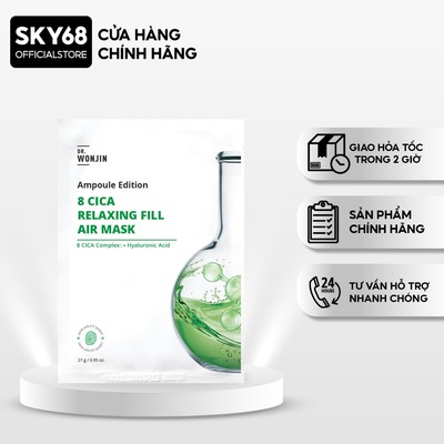 Mặt Nạ Siêu Tinh Chất Phục Hồi DR.Wonjin 8 CICA Relaxing Fill Air Mask 27g - 8 CICA RELAXING