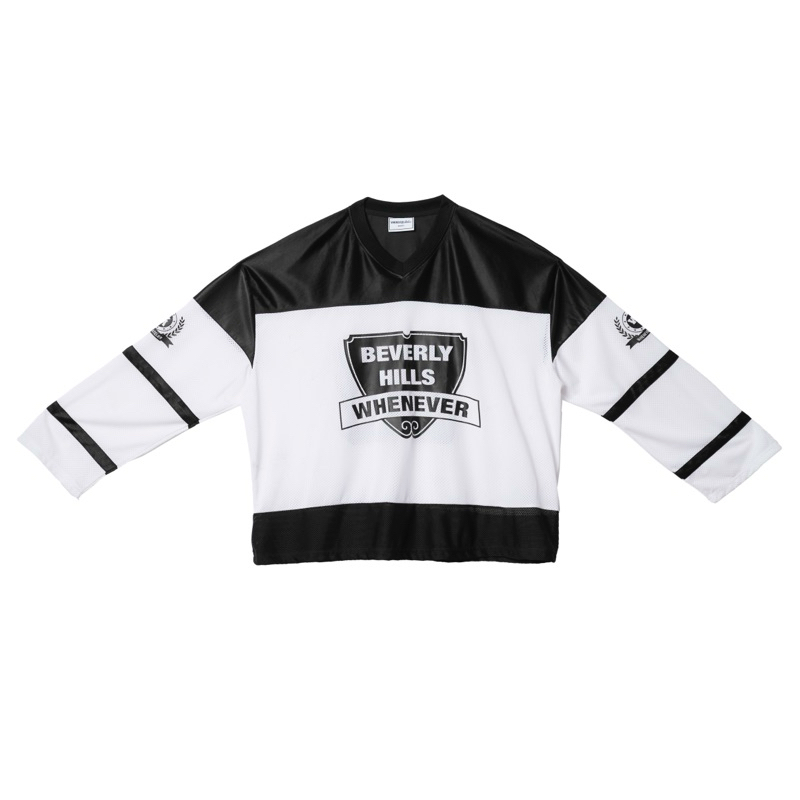 "WHENEVER" BEVERLY HILLS LONGSLEEVE JERSEY/ BLACK