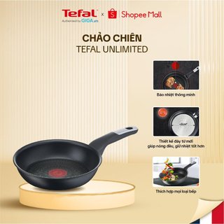  Chảo chiên chống dính đáy từ Tefal Unlimited 20cm G2550243 - Dùng được cho bếp từ, bếp ga, bếp hồng ngoại