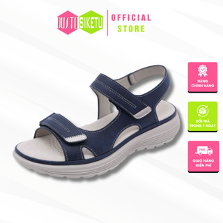 Sandal Nữ Hãng SIKETU phiên bản cao cấp 2024 quai ngang khóa dán lót đế hút ẩm thấm mồ hôi chống mệt mỏi cho đôi chân