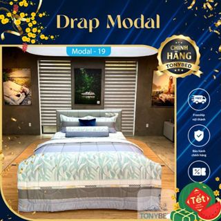 Bộ Ga Gối 5 Món Chần Gòn Modal Tencel Tonybed, Chất Liệu Bền Bỉ Mịn Mát - Hàng Cao Cấp Chính Hãng