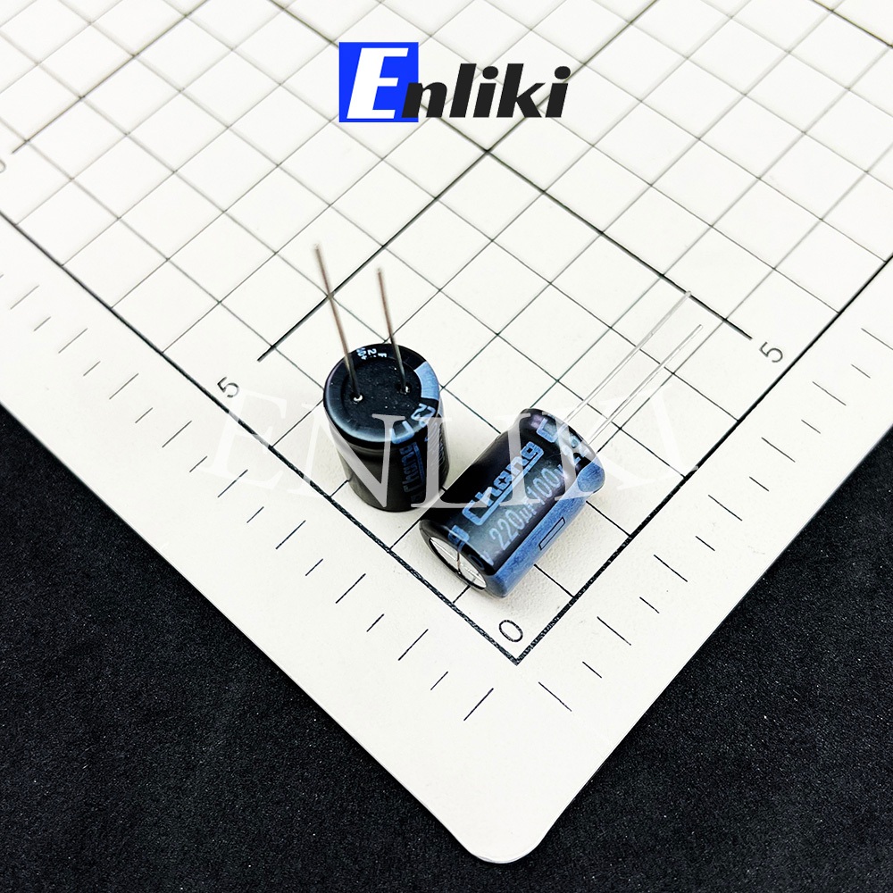 Tụ Hóa 220uF 100V (13x21mm)