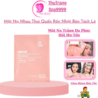 Tách Lẻ Mặt Nạ Nhau Thai Cuống Rốn Nhật Tế bào Gốc | Mặt Nạ Đắp Trắng Sáng Phục Hồi Se Khít Lỗ Chân Lông.