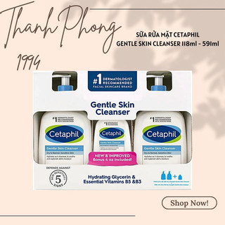 SỮA RỬA MẶT CETAPHIL GENTLE SKIN CLEANSER 118ml - 591ml