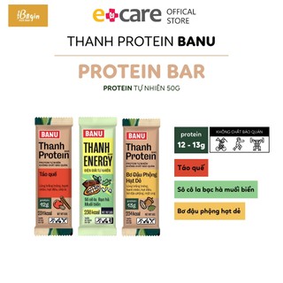 Thanh năng lượng protein tự nhiên Banu 365 Begin 50g