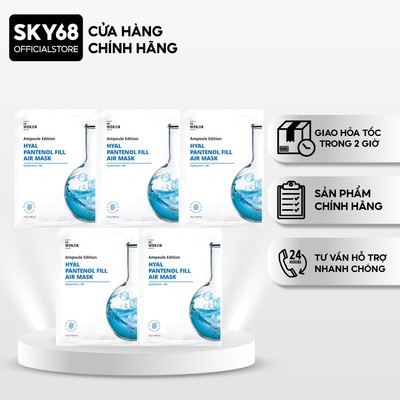 Combo 5 Mặt Nạ Siêu Tinh Chất Cấp Ẩm Dr.Wonjin Hyal Panthenol Fill Air Mask 27g x5 - HYAL PANTHENOL