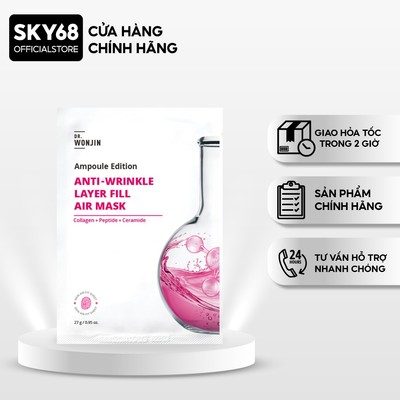 Mặt Nạ Siêu Tinh Chất Chống Lão Hóa Dr.Wonjin Anti-Wrinkle Layer Fill Air Mask 27g - ANTI-WRINKLE