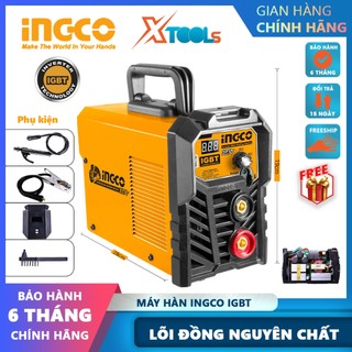 Máy hàn mini ingco ing-mma1602 160a máy hàn que công nghệ igbt inverter màn hình lcd que hàn 1,6-3,2mm máy hàn mma