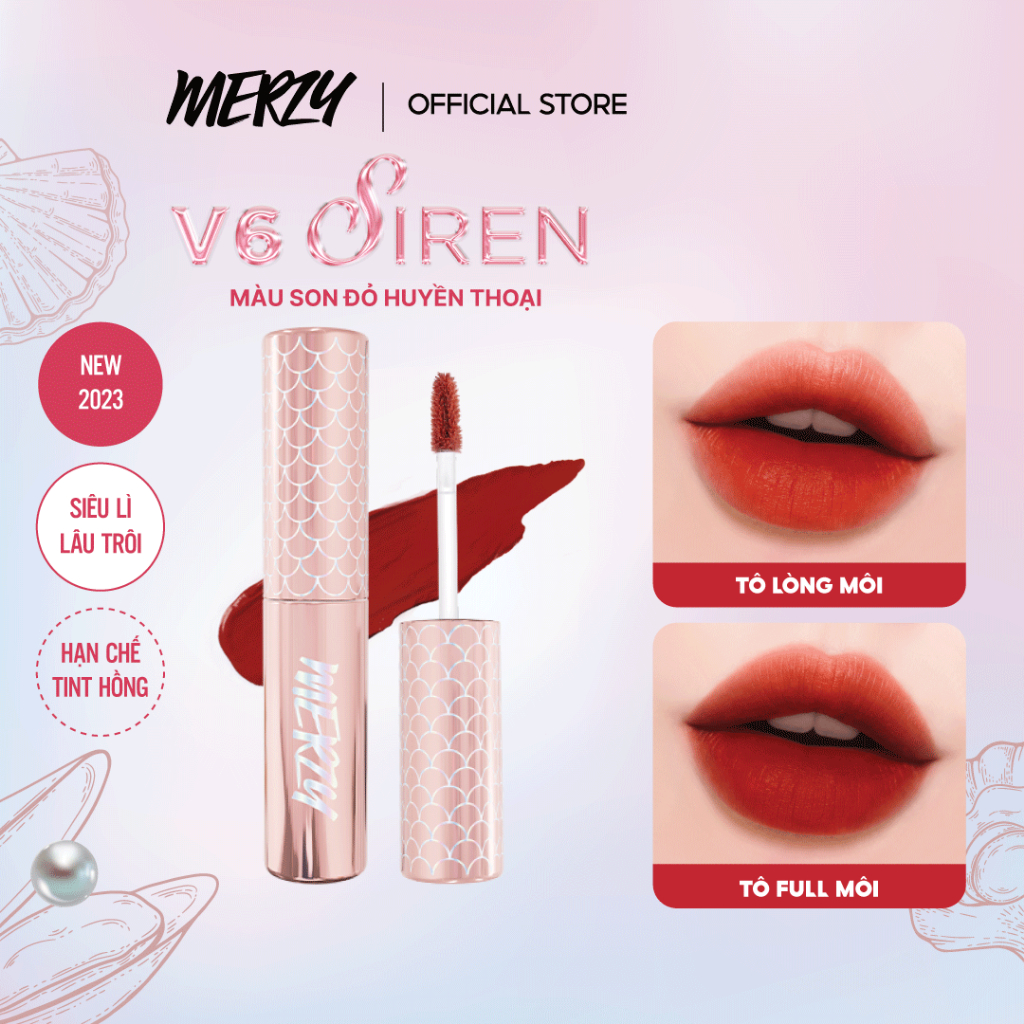 [NEW][V6 SIREN] Son Kem Lì Merzy The First Velvet Tint 4.5g