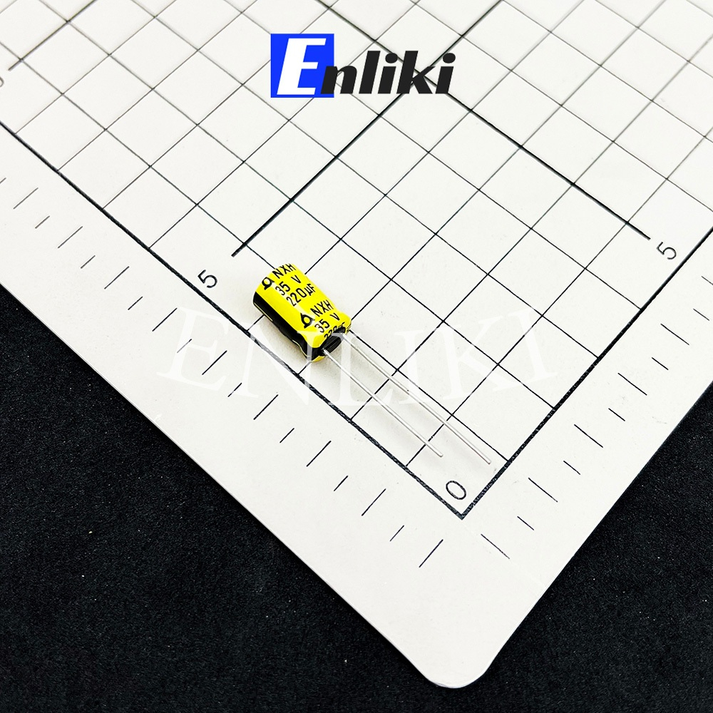 Tụ Hóa 220uF 35V Vàng SAMYOUNG (8x11mm)