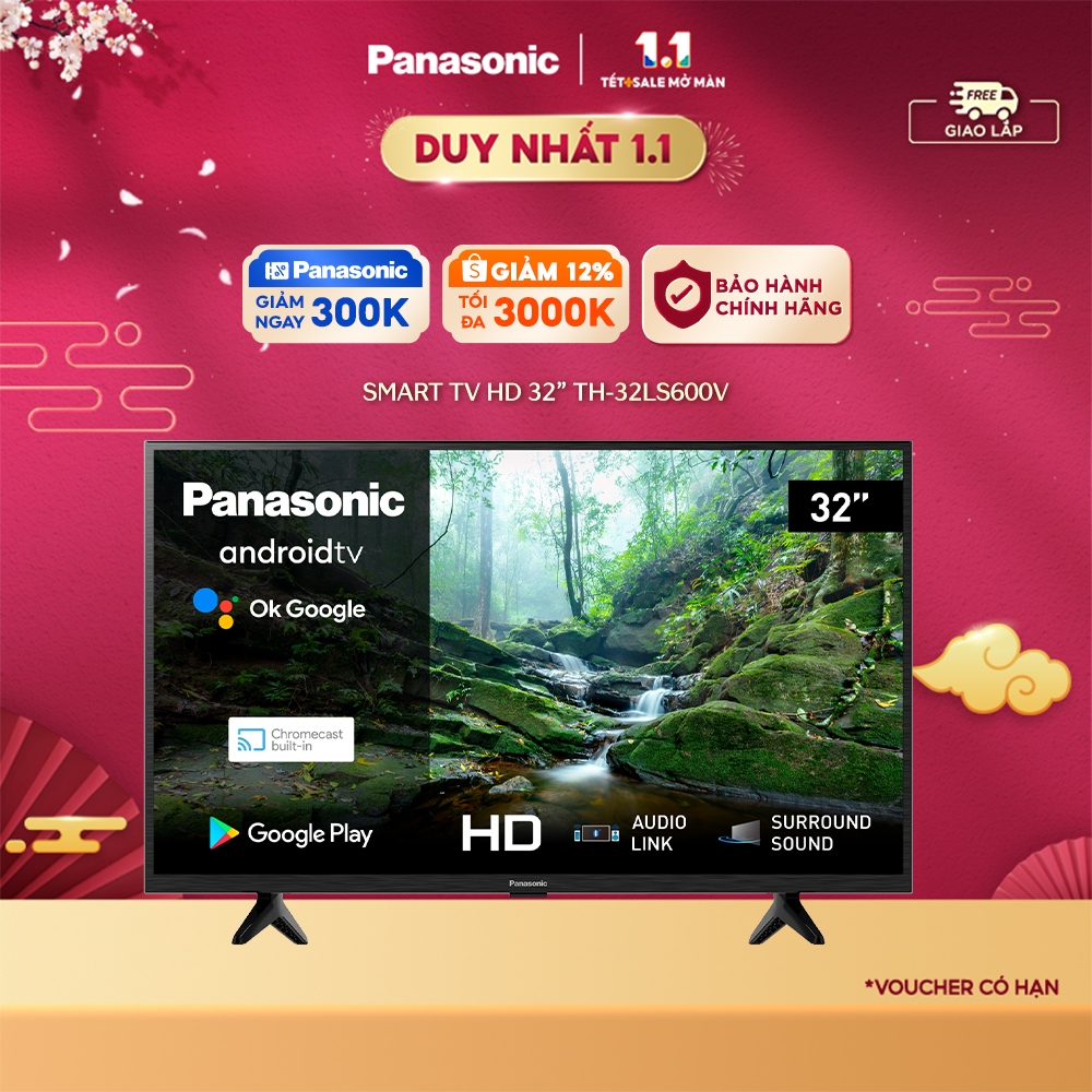 Smart TV Panasonic HD 32 inches TH-32LS600V - Điều khiển giọng nói - Bảo Hành Chính Hãng 24 Tháng