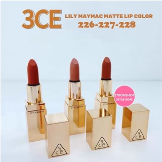 SON THỎI LÌ 3CE LILY MAYMAC MATTE LIP COLOR