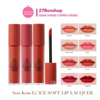 SON KEM LÌ 3CE SOFT LIP LACQUER