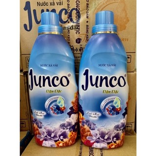 Nước xả vải Junco đậm đặc Flexible chai 800ml ( màu xanh dương)