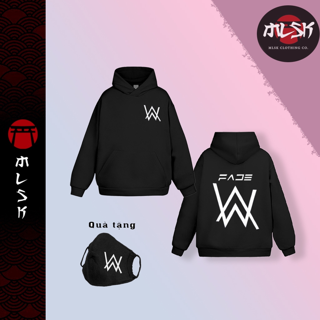 Áo hoodie Alan Walker tặng kèm khẩu trang cực đẹp, unisex nam nữ.