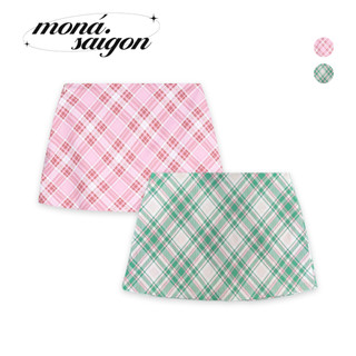 Chân váy caro ngắn chữ A MONÁ - MERO