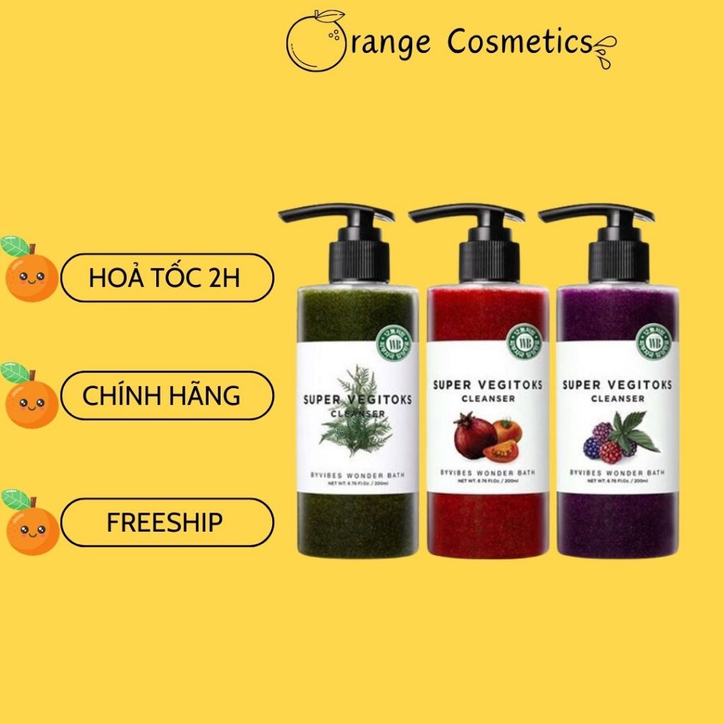 Sữa Rửa Mặt Rau Củ Thải Độc Super Vegitoks Cleanser Hàn Quốc 300ml