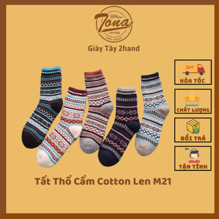 Tất thổ cẩm vintage cổ cao đủ màu m36