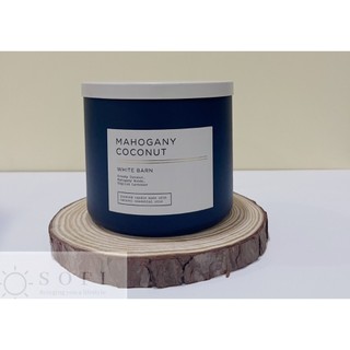 Mahogany Coconut - Nến thơm 3 bấc Bath and Body Works Mỹ