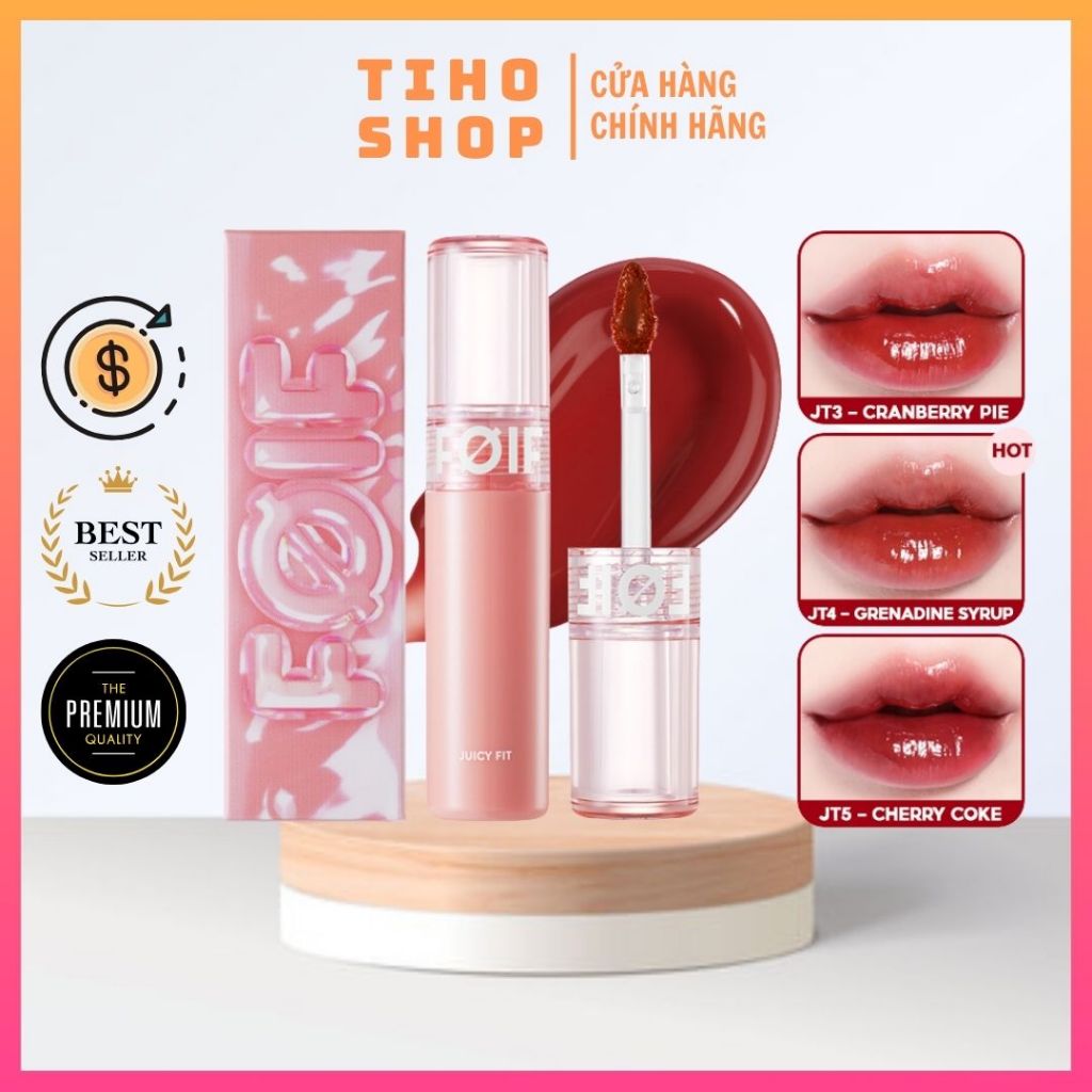 [FOIF by MERZY] Son Tint Bóng Thuần Chay, Ẩm Mọng, Bền Màu FOIF Juicy Fit Tint 3g