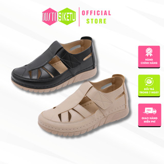  Giày nữ Giày Lười Hãng Siketu Dáng Rọ Đế 4cm Siêu Nhẹ Da Mềm Chống Thấm Nước Phù Hợp Đi Học Đi Làm Đi Chơi 