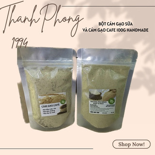 DATE MỚI NHẤT BỘT CÁM GẠO SỮA VÀ CÁM GẠO CAFE 100G HANDMADE