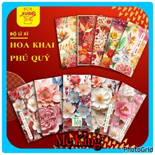 (SALE SỐC) 1 XẤP 10 BAO LÌ XÌ TẾT GIÁP THÌN 2024 - BAO LÌ XÌ TẾT 2024 HỌA TIẾT HOA RẺ ĐẸP- BAO LÌ XÌ C150