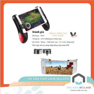 Tay cầm kẹp điện thoại Bella925 tay cầm chơi game liên quân Pubg màn hình 6.5 Inch