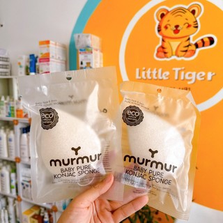 Bông tắm hữu cơ Murmur Konjac Hàn Quốc siêu mềm cho bé Littletiger