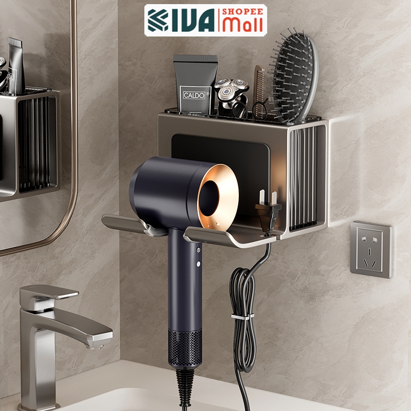 Giá đỡ, treo để máy sấy tóc KIVA, đa dang kiểu dáng, sử dụng nhiều máy sấy khác nhau, chất liệu nhôm hàng không.