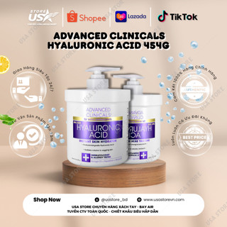 Dưỡng ẩm Advanced Clinicals Hyaluronic Acid 454g