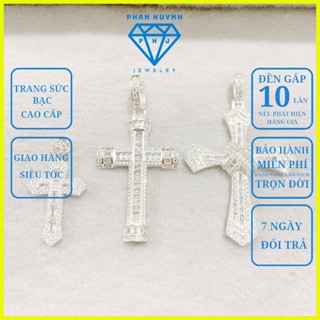 Mặt dây chuyền bạc Thánh giá 4 mẫu cao cấp chất lượng bạc 925 PHJ