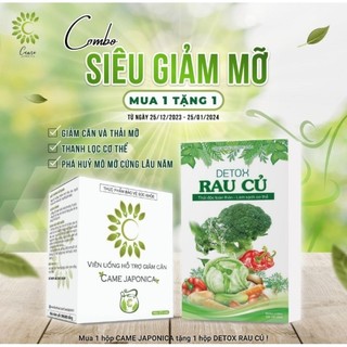 Viên uống hỗ trợ giảm cân Came tặng kèm detox giảm cân nhanh chóng, an toàn, hiệu quả- hộp 20 viên
